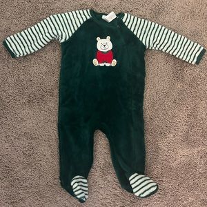 Little Me Fuzzy Christmas Onesie 6 Months